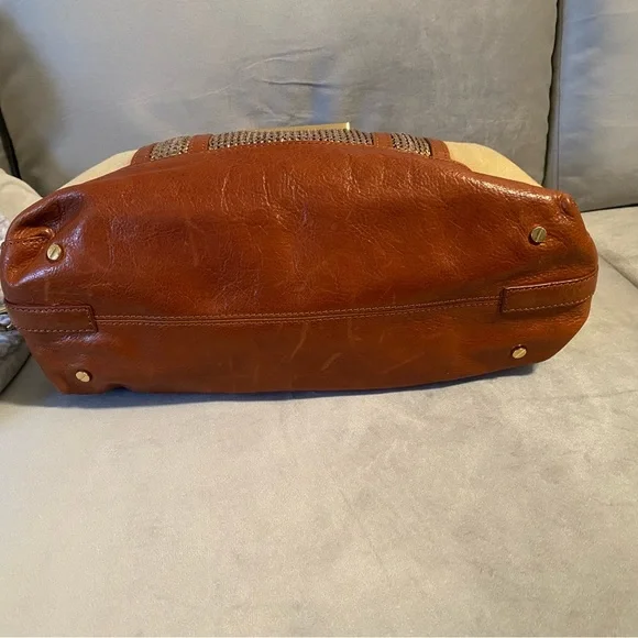 Canvas & Leather Chain Bag - Picture 7 of 8